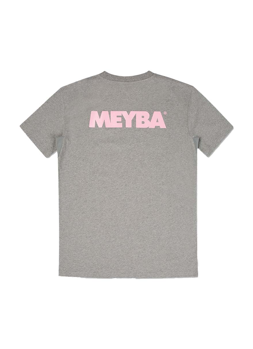 MEYBA BRAND TEE【GRAY/PINK】