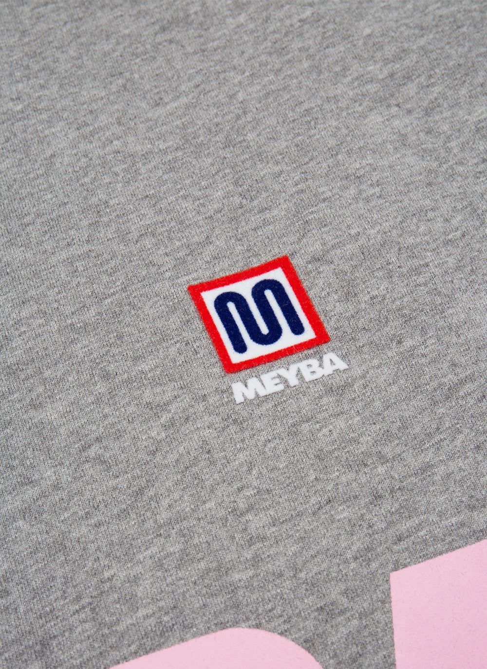 MEYBA BRAND TEE【GRAY/PINK】